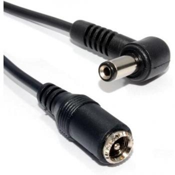 M Right Angled DC Power Male Female CCTV Extension Cable 5.5 x 2.5mm