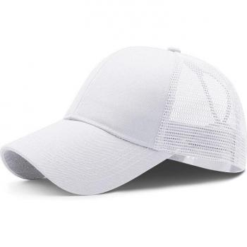 Gorra deportiva de verano con visera para coleta, unisex