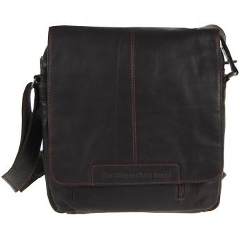 Chesterfield Wax Pull Up Crossbody Bag 29 cm Brown
