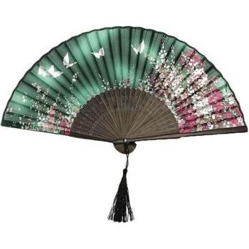 Antique Style Silk Fan