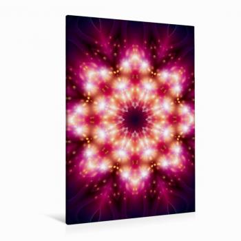 Wohlstand-Mandala Textil-Leinwand 80x120 cm – CALVENDO Premium