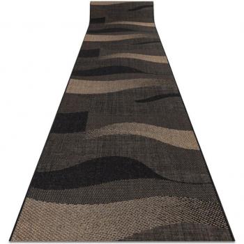 Tapis de Couloir 20212 Floorlux Noir et Café 120 cm