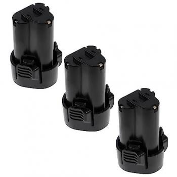EXTENSILO 3x Li‑ion Batteries 2500 mAh 10,8 V – Compatibilité Makita TD090, TD090DWE, TD090DWX, TD090DWXW