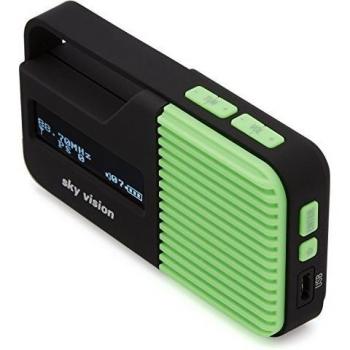 Sky Vision DAB Radio 10 G – Mini DAB Radio für unterwegs, DAB+, FM/UKW, USB Ladefunktion