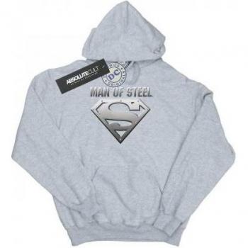 DC Comics Men’s Superman Man of Steel Shield Hoodie – Black S