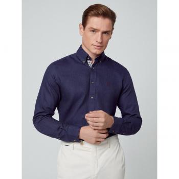 Camisa Flannel Multi Trim Azul Hackett