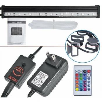 Aquarium LED Light Bar with Remote Control and Air Bubble Airstone