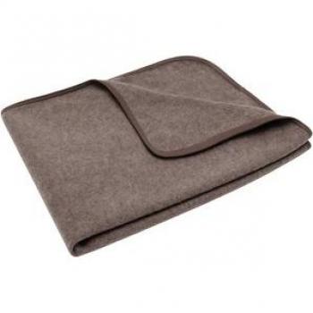 Coperta Kindsgard Marrone in Merino 75x100 cm
