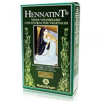 Hennatint Castaño Medio Ceniza 60ml Radhe Shyam