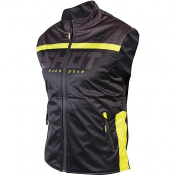 Chaqueta Enduro Shot Bodywarmer Lite 2.0 con Detalles Neón Negro-Amarillo