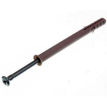 Professional Quality Frame Fixing Screw with Nylon Wall Plug Window Anchor, M10 x 120mm (200 Pack)