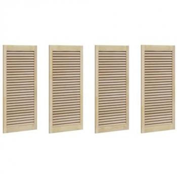 Sistema di porte per armadi vitaXL 4 pezzi Natura 140,5×49,5×2,1 cm