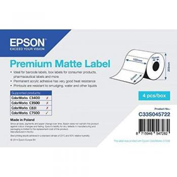 Etiquetas para Impresora Epson C33S045722