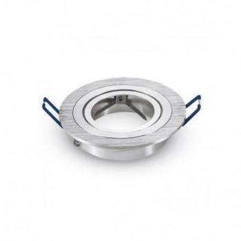 Anillo de Montaje para Bombilla GU10 en Color Plateado