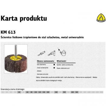 Klingspor Lija Cilíndrica KM613 30mm x 30mm x 6mm Grano 80