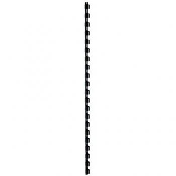 MasterBind Plastic Binding Combs, 21 Ring ,65 Sheets A4 ,10mm ,Black ,Pack of100