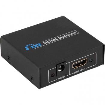 2 Port HDMI Splitter 2K 1 to 2 Way Output Mirror Display HD V1.4 EU Plug