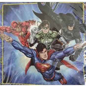 Serviettes de fête Justice League (Pack de 16)