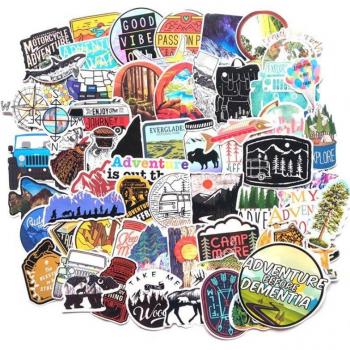 65Pcs Kids Adventure Stickers