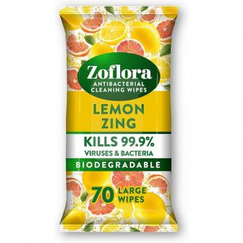 Zoflora Lemon Zing Disinfectant Wipes