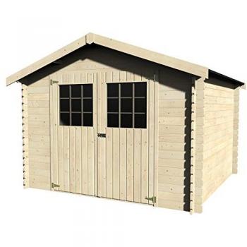 Naturbelassenes Gartenhaus 'Flosobrak' mit 28 mm Wandstärke