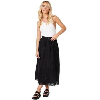 Oasis Womens Petite Broderie Scallop Maxi Skirt