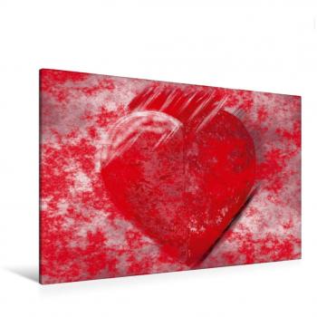 CALVENDO Wandbild Herz rot 120 x 80 cm
