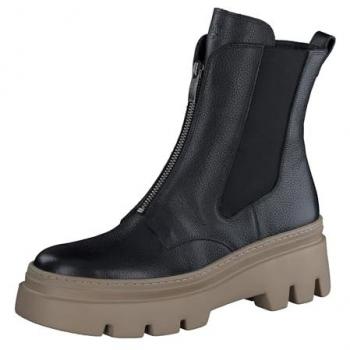 Paul Green Damen Chelsea-Boots Schwarz Blockabsatz Größe 40