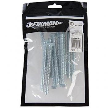 M8 Masonry Bolts (100 mm), 10‑Pack – Fixman #570612