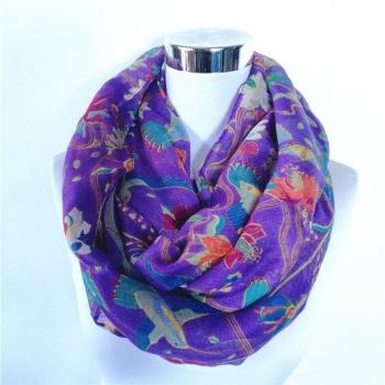 Flower Ladies Infinity Scarf
