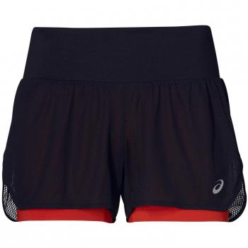ASICS Cool 2‑in‑1 Frauensack Shorts – Klein