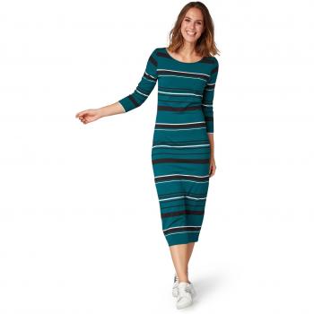 TOM TAILOR Damen-Jumpsuit „Deep Meadow“ – streifete Farbe Grün, Größe 34