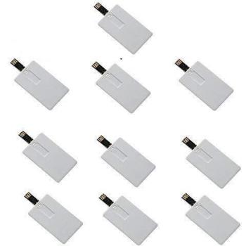 USB‑Speicherstick 8 GB, 10×, Kreditkarte Design, Weiß