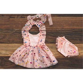 Baby Polka Dot Mesh Princess Dress (0-2 Years)
