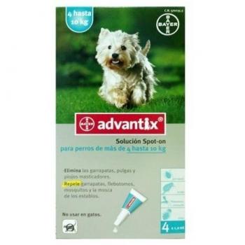 Pipeta Antiparasitária Advantix 100 para Cães 4-10 kg