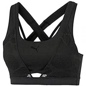 Puma Studio Sporty Strappy Bra – Dames Low Impact Crop Top Zwart
