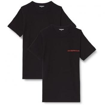 Emporio Armani Black Cotton T-shirt Short Sleeves