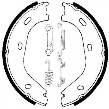 HELLA 8DA 355 050-001 Bremsbacken für Handbremse