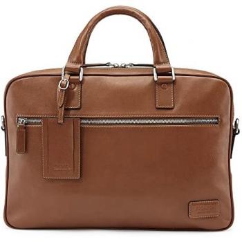 Picard Brown Leather Briefcase with Laptop Section