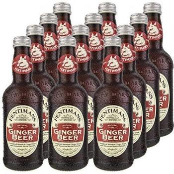 Premium Fentimans Ginger Beer, 12 x 275ml Carbonated Soft Drink