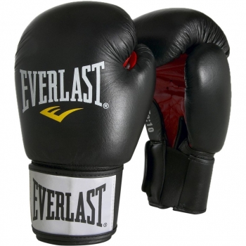 Everlast Moulded Foam Boxing Gloves für Erwachsene, schwarz, 14,