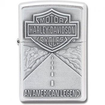 Briquet Harley‑Zippo Chromé Épée de Route