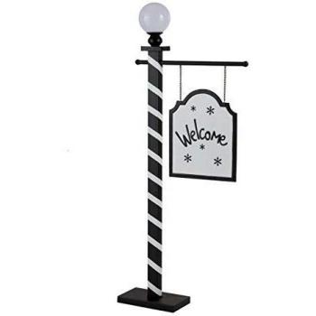 J‑Line Décalcomanie LED de Bienvenue Métallique