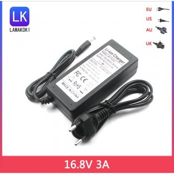 16.8V 3A Lithium Battery Charger for 14.4V/14.8V Li-ion Packs