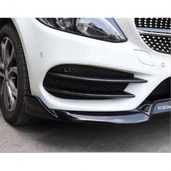 C Class W205 Front Bumper Lip Splitter Sticker for Mercedes Benz