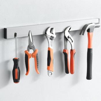 Wall Mounted Magnetic Knife Organizer 30/40/50cm Stainless Steel 304 Black Silver