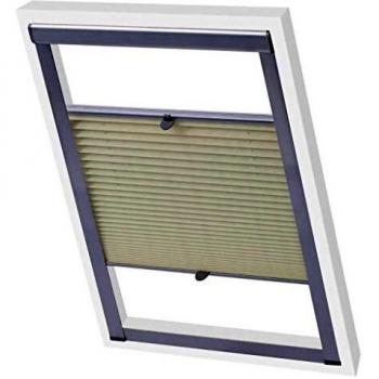 VidaXL Store Plissé Velux Crème Fenêtre de Toit Store d'Auvent Protection Solaire