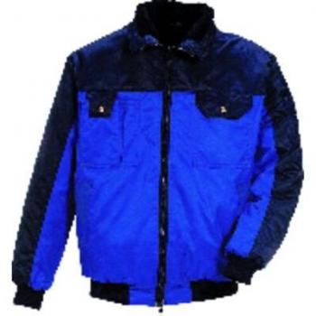 Kornblau/marineblaue Pilotenjacke