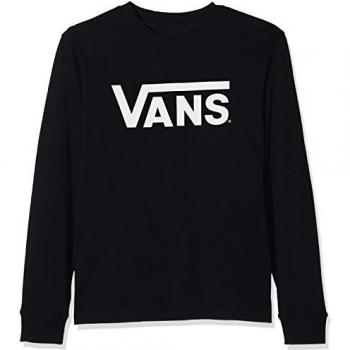 T-shirt Vans Garçon Classic Ls, Blanc (Noir Blanc)