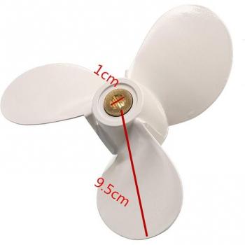 Aluminum Alloy Boat Propeller 3 Blades for 4-6HP Outboard